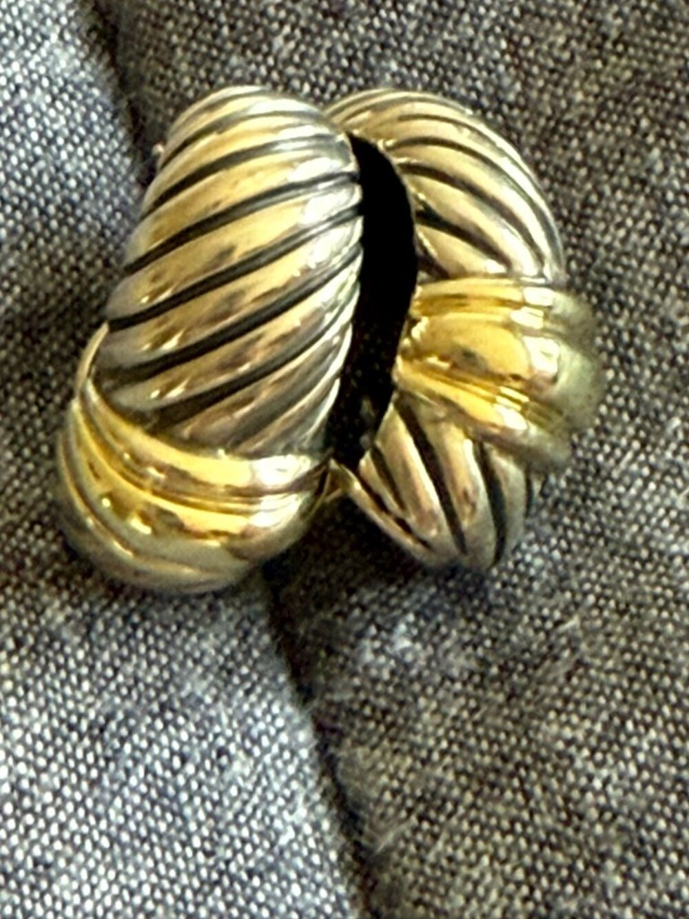 Vintage David Yurman Cable Shrimp Earrings